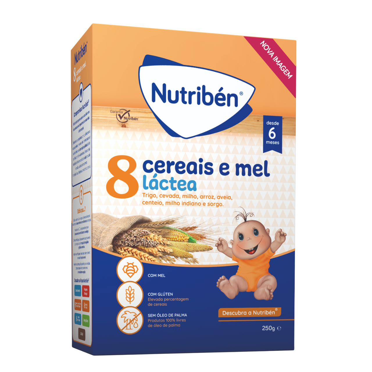 Nutribén Farinha 8 Cereais e Mel Láctea 250g