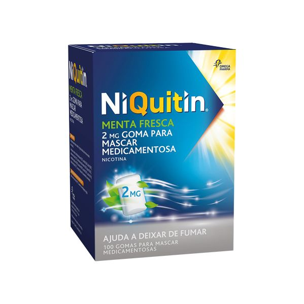 Niquitin Menta Fresca 2,0 Mgx100 Gomas Para Mascar