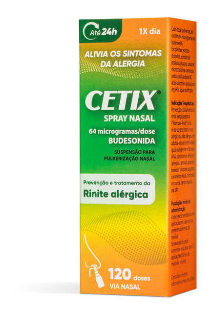 Cetix Spray Nasal , 64 µg/dose Frasco 120 dose Susp pulv nasal
