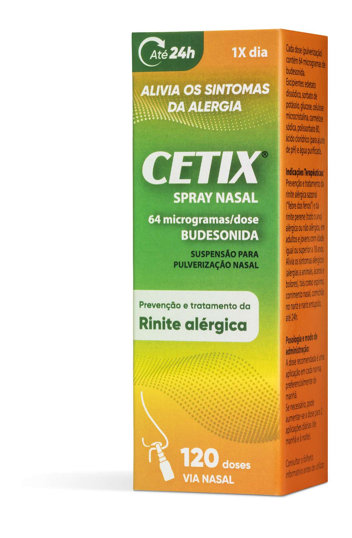 Cetix Spray Nasal , 64 µg/dose Frasco 120 dose Susp pulv nasal