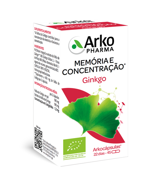 Arkocápsulasulas Ginkgo 45 cápsulas