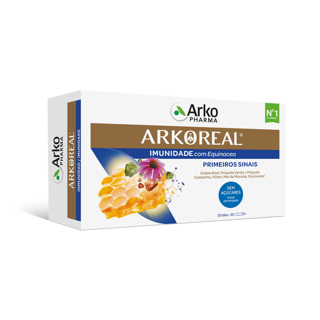 Arkoreal Geleia Real Imunidade Sem Açúcar 20 amp.