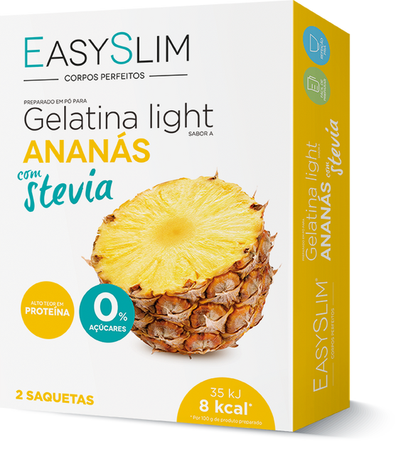 EASYSLIM GELATINA LG ANANAS STEV SAQ X2