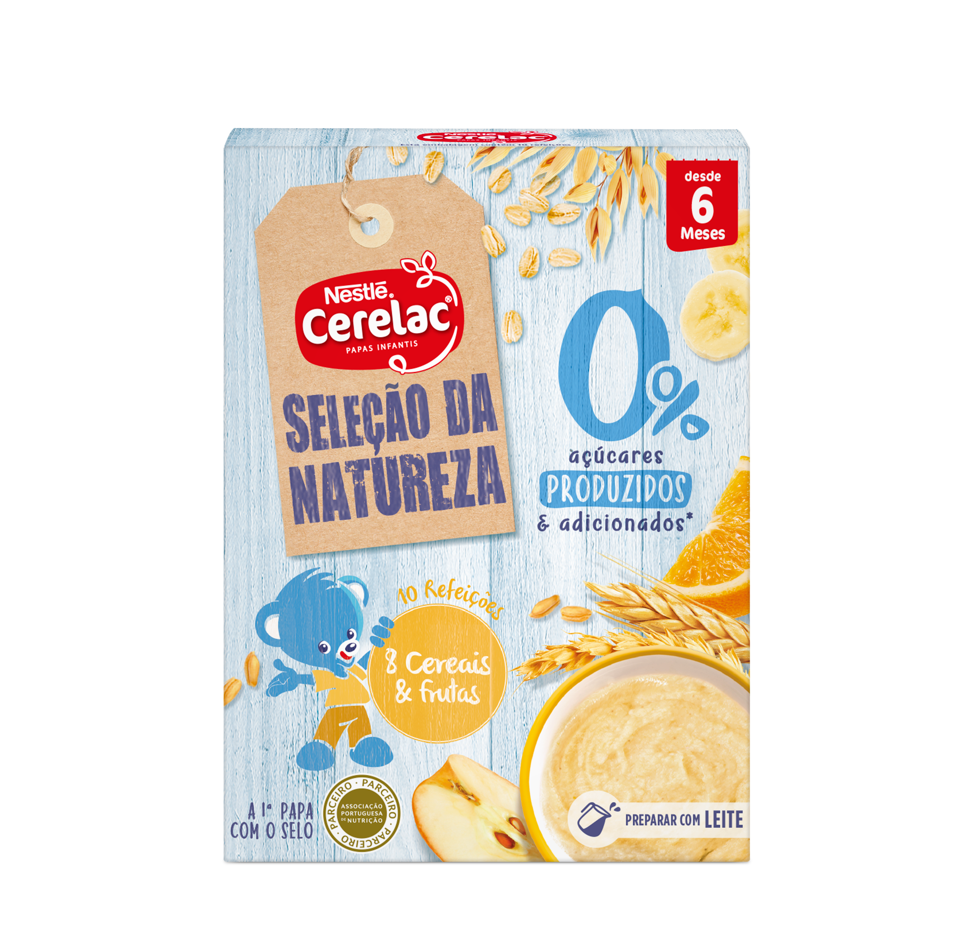 Cerelac Seleção Da Natureza Papa Não Láctea 8 Cereais e Frutas 160g