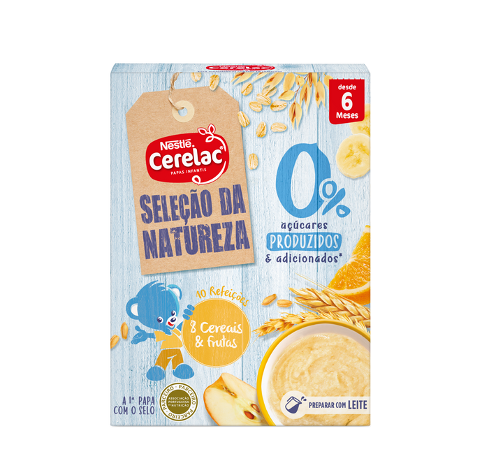 Cerelac Seleção Da Natureza Papa Não Láctea 8 Cereais e Frutas 160g