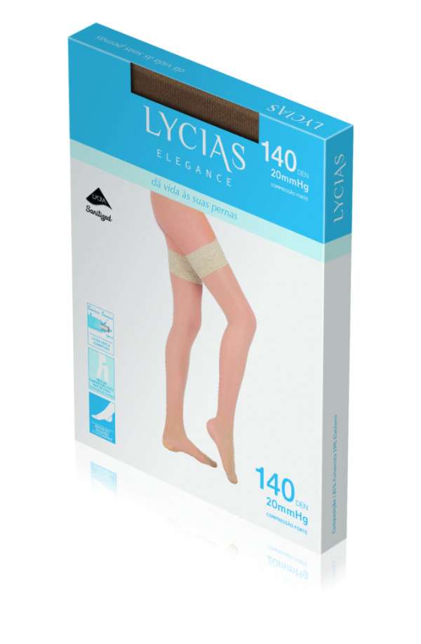 Lycias Elegance Meia Aderente 140Den Nude T4