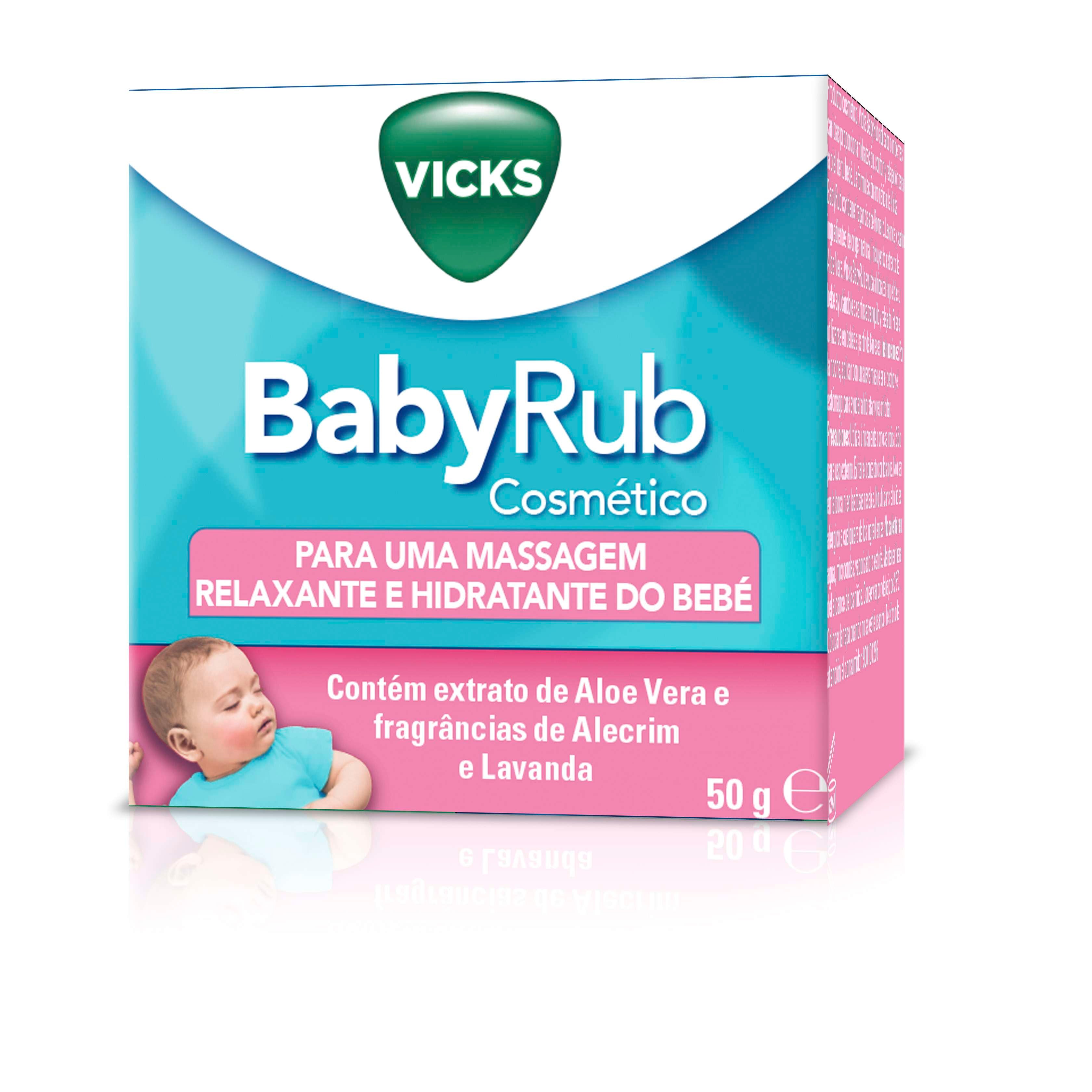 Vicks BabyRub Pomada Hidratante Calmante - 50g