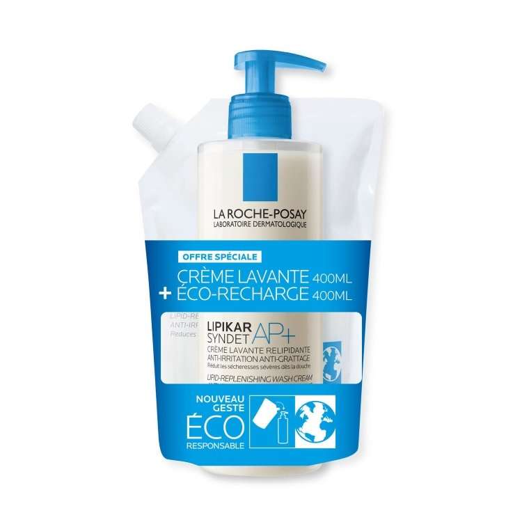 La Roche Posay Lipikar Syndet Ap+ 400ml +Refil 400ml