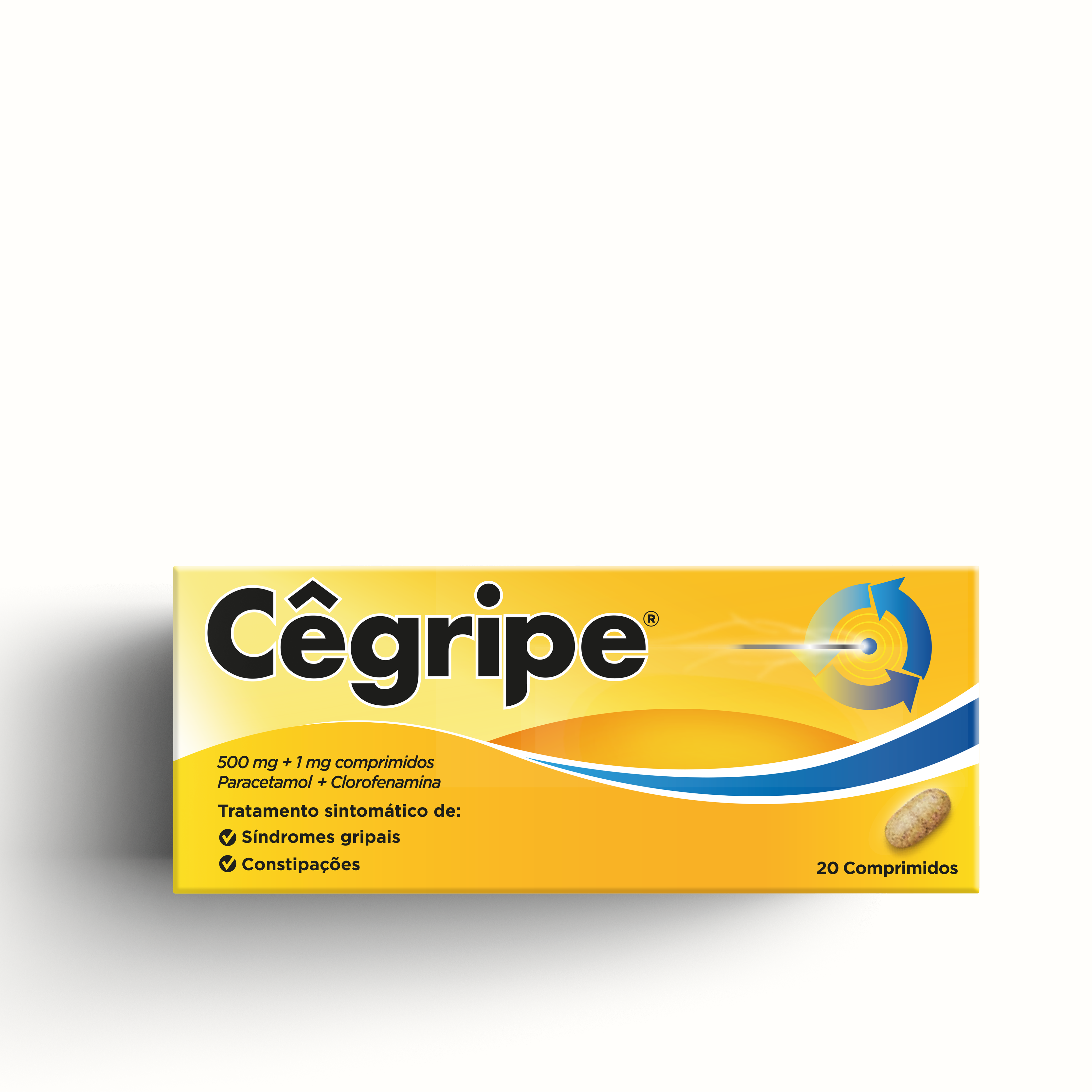 Cêgripe 20 comprimidos 1/500 mg