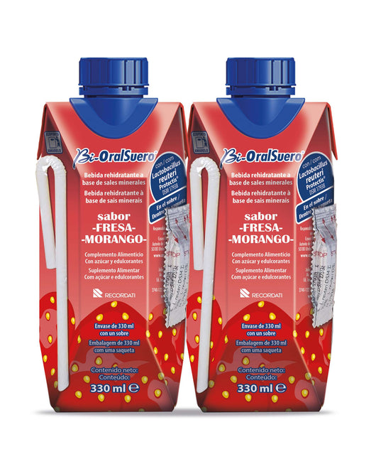 Bi-OralSuero Solução Oral Sabor Morango 2x330ml
