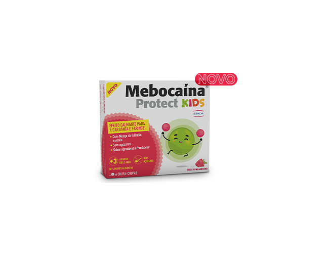 Mebocaína Protect Kids Framboesa 6 Pastilhas