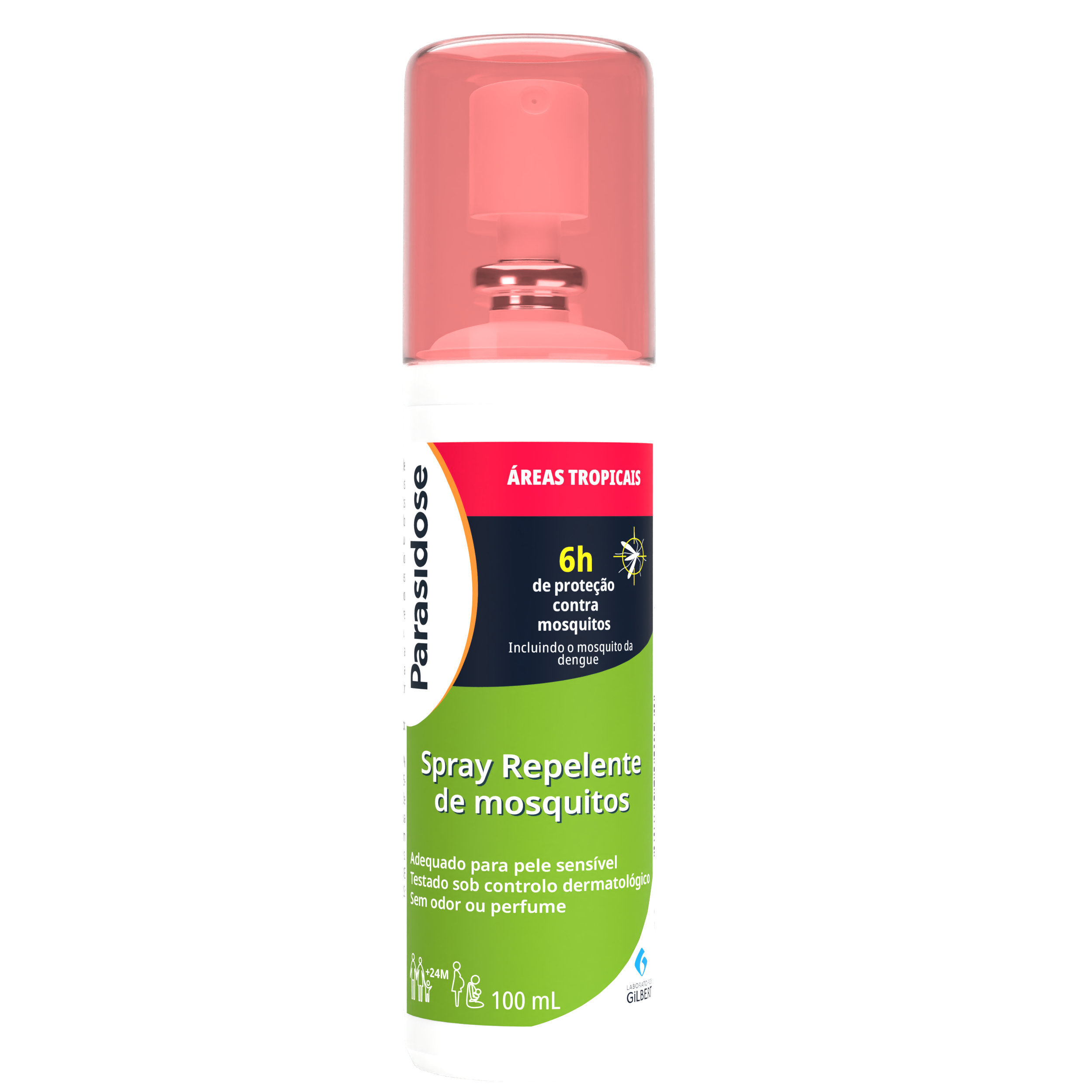 Parasidose Spray Repelente Mosquitos Tropicais 100ml