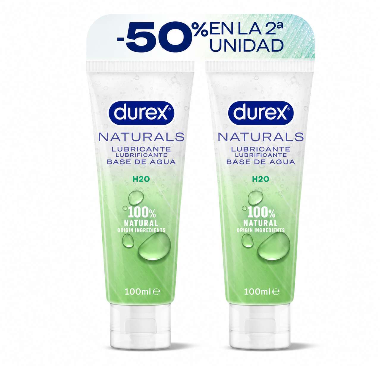 Durex Naturals Natural Gel Lubrificante 100ml X2 -50% na 2ªunidade