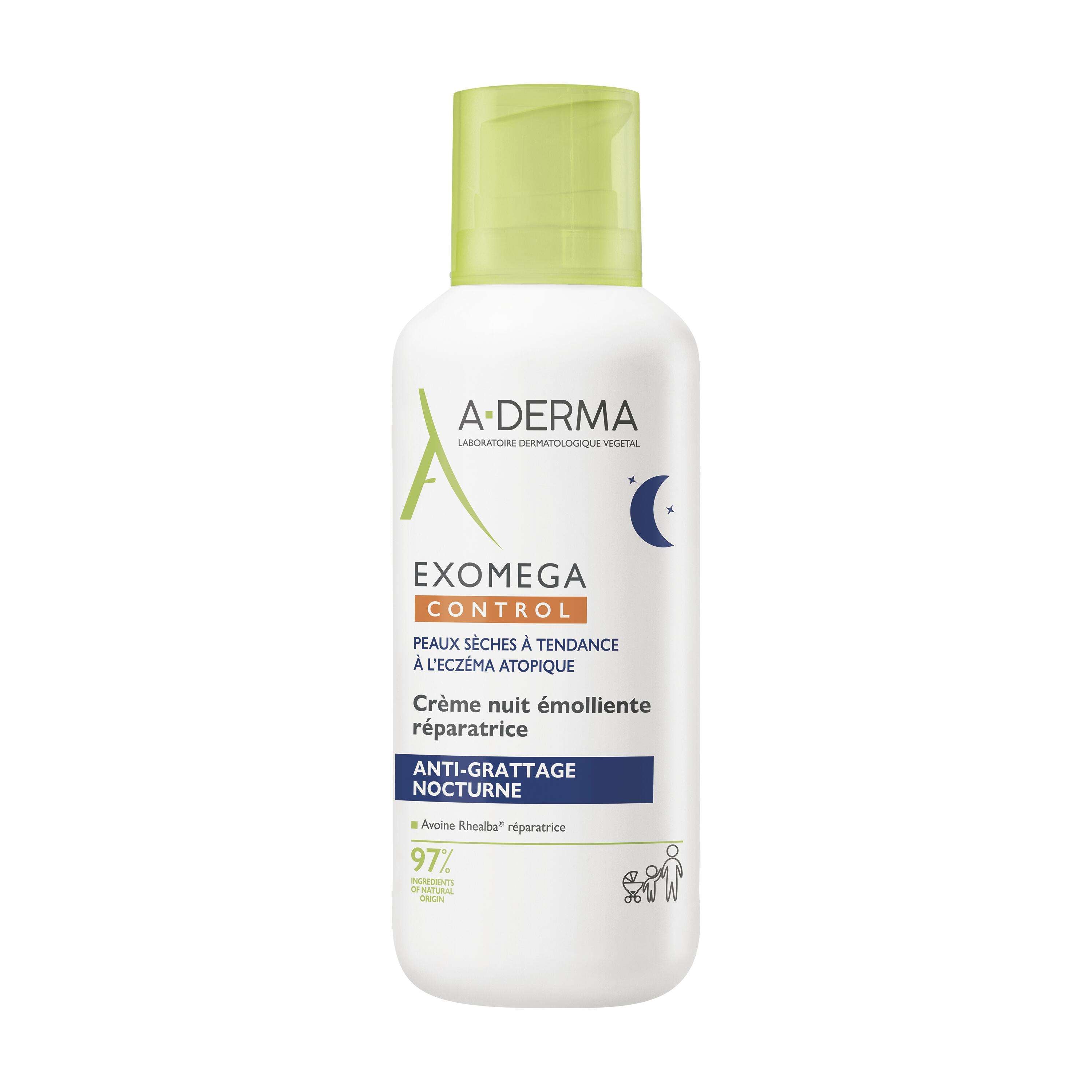 A-Derma Exomega Control Creme Emoliente Anti Prurido Noite 400ml