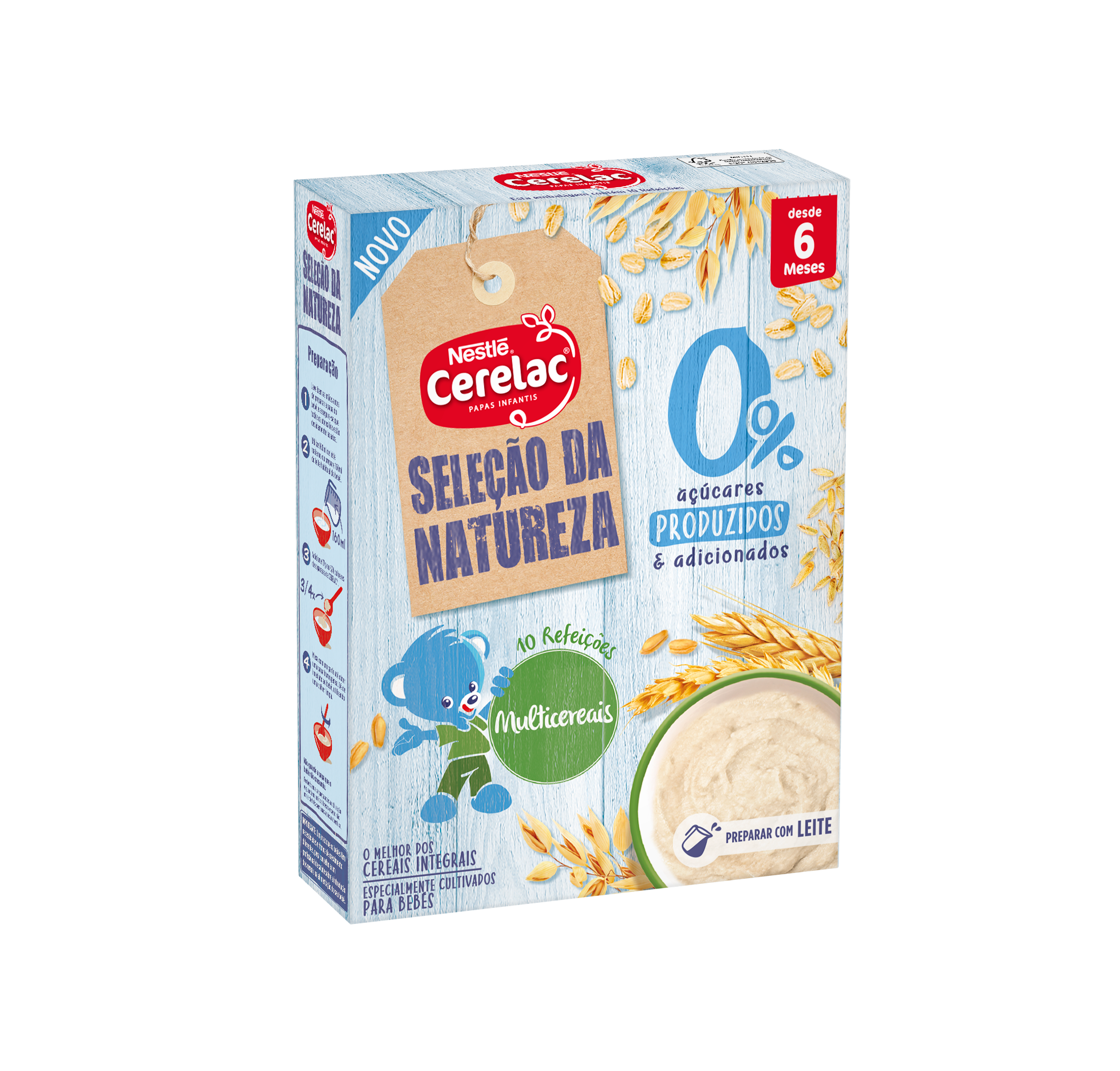 Cerelac Papa 0% Açúcares Não Láctea Multicereais 160g 6M+