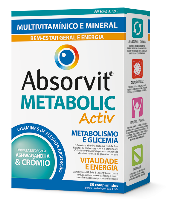 Absorvit Metabolic Active Comprimidos x30