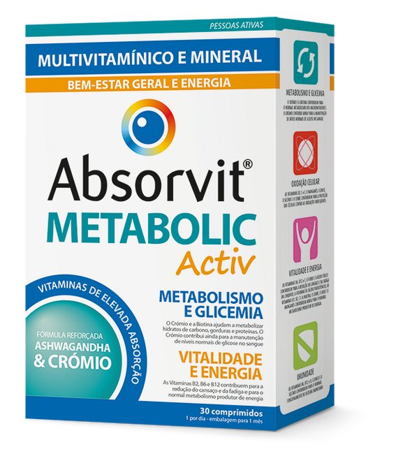 Absorvit Metabolic Active Comprimidos x30