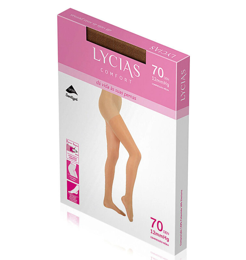 Lycias Comfort Collants Den 70 T4 Preto