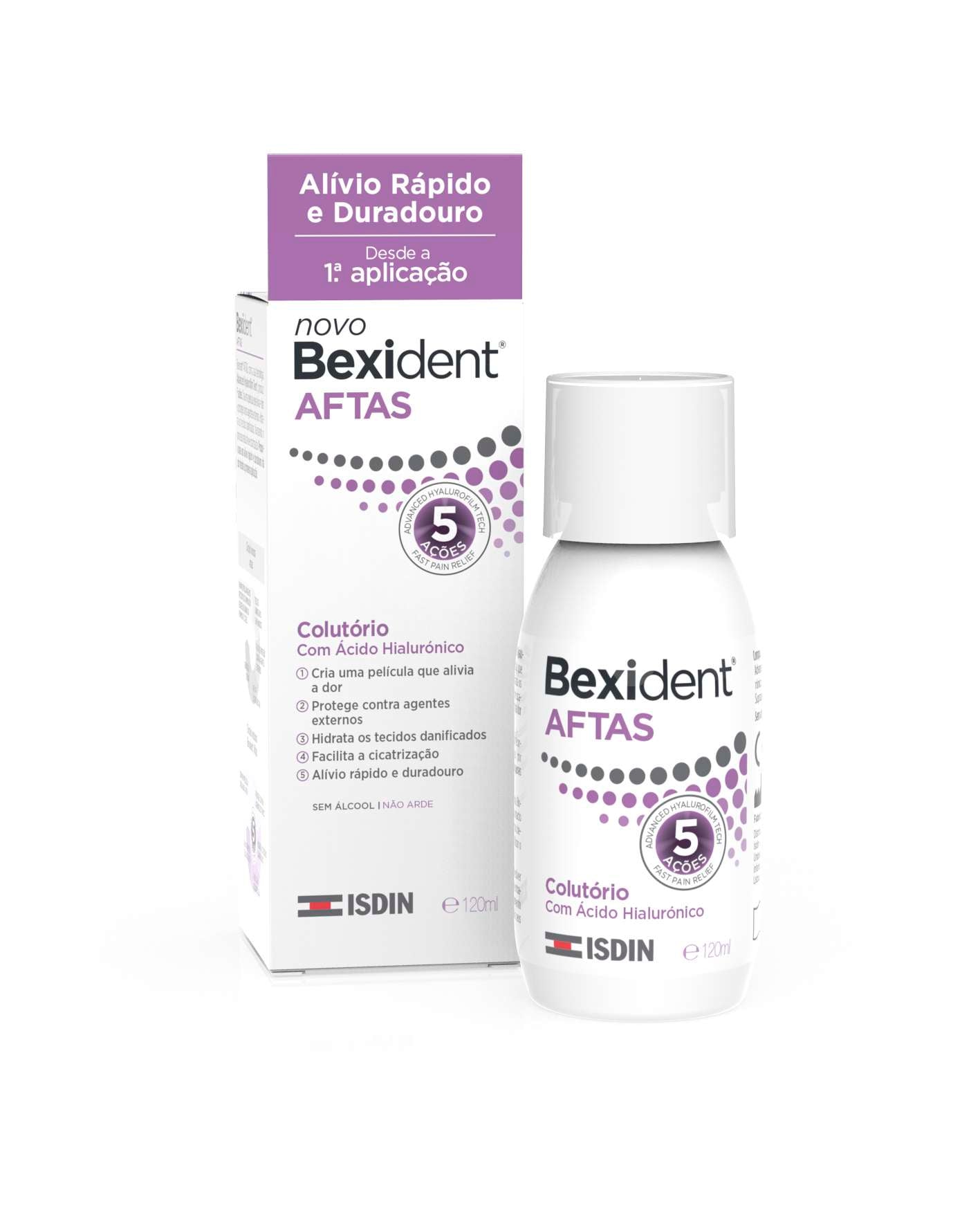 ISDIN Bexident AFTAS 120ML- Colutório com ácido hialurónico para aftas