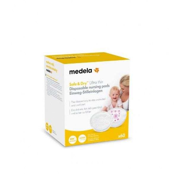 Medela Safe Dry Protetor Seio Descartáveis x60 unidades