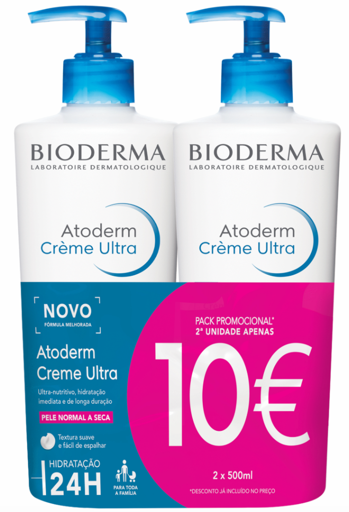 Bioderma Atoderm Crème Ultra – 500 ml x2 Preço Especial