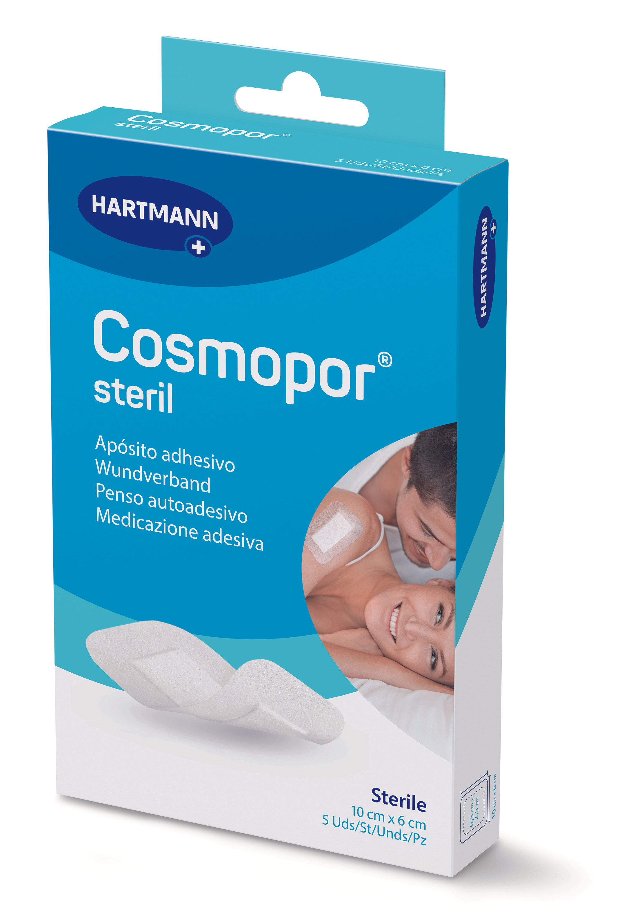 COSMOPOR STERIL PENSO 10CMX6CM X5