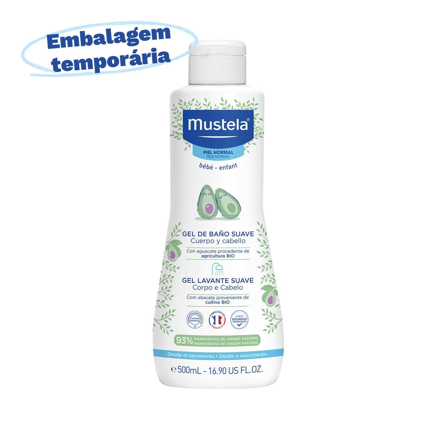 Mustela Bebé Gel Lavante Suave 500ml