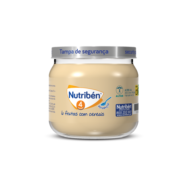 Nutribén Boião 6 Frutas com Cereais 120g