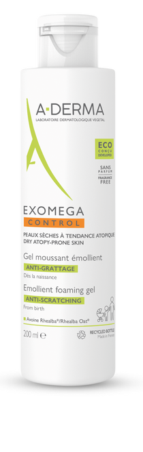 A-Derma Exomega Control Gel Espuma Emoliente 200ml