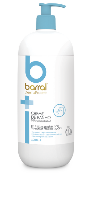 Barral DermaProtect Creme Banho Dermatológico 1L