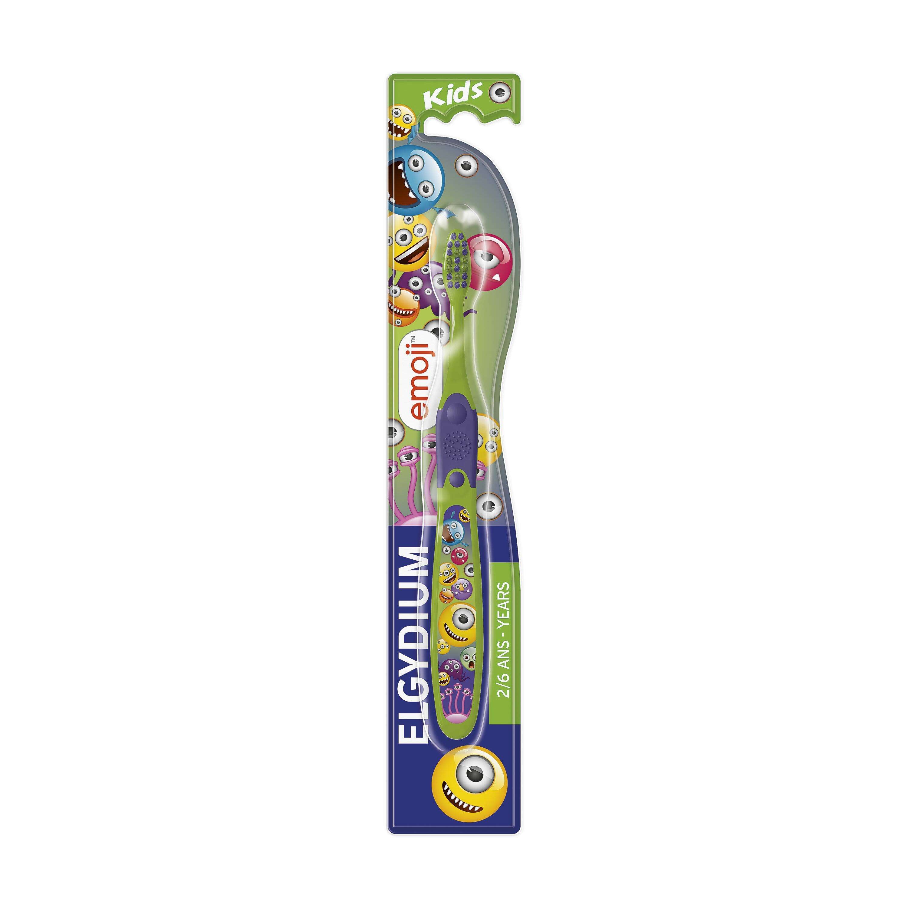Elgydium Escova de dentes  Kids Emoji Monster (Edição Limitada dos 2 aos 6 anos)