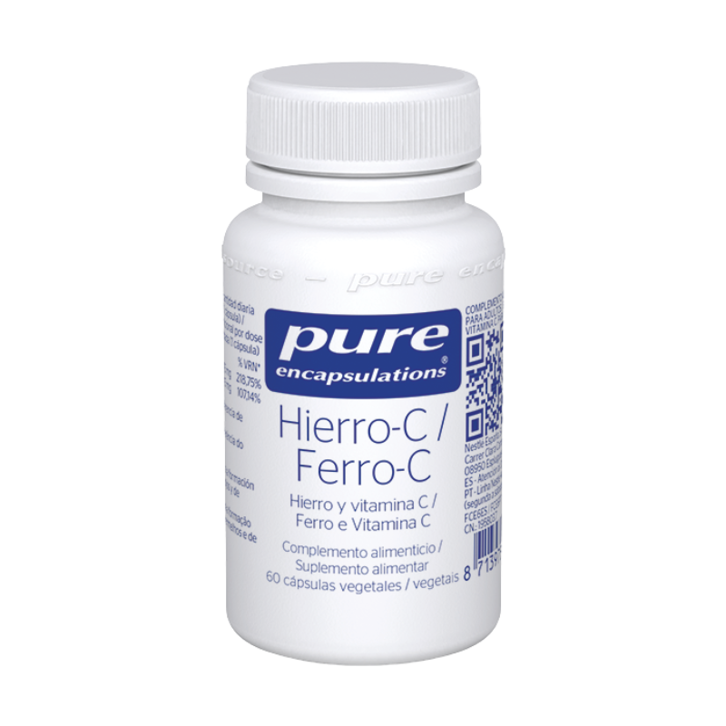 Pure Encapsulations Ferro-C 60 Cápsulas