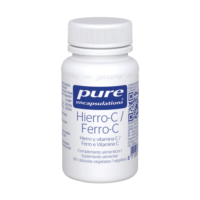 Pure Encapsulations Ferro-C 60 Cápsulas