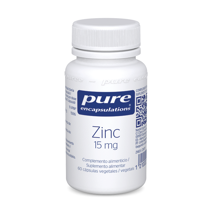 Pure Encapsulations Zinco 15mg 60 Cápsulas