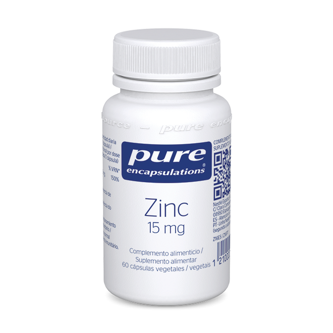 Pure Encapsulations Zinco 15mg 60 Cápsulas