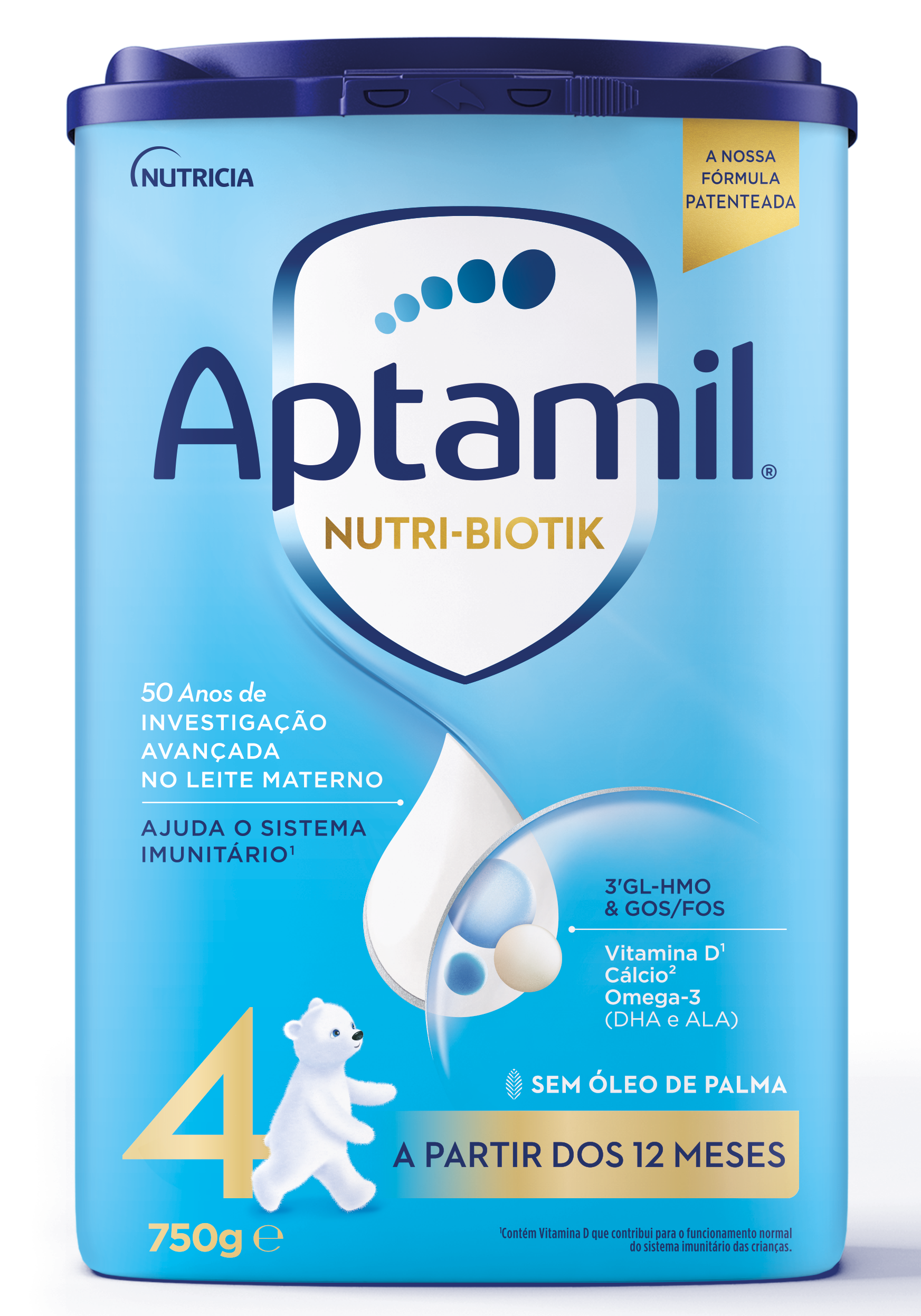 Aptamil Nutri-Biotik 4 Leite Crescimento 12M+ 750g