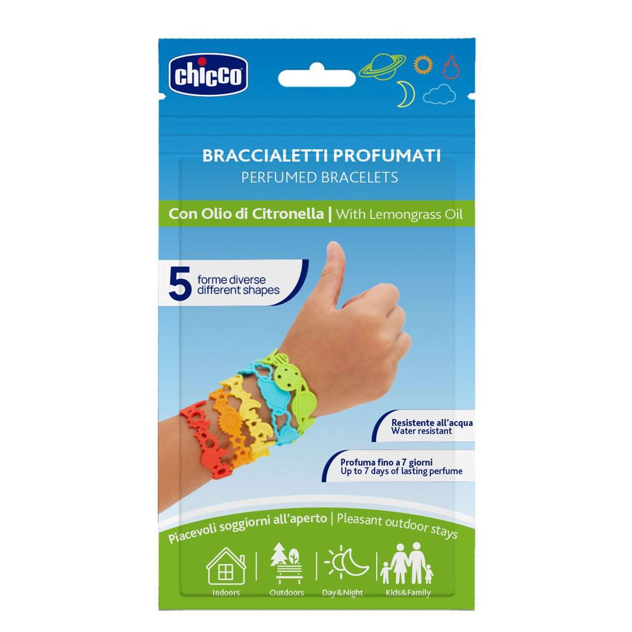 Chicco Natural Pulseiras Perfumadas x5