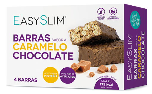 Easyslim Barra Caramelo/Chocolate 35g x4