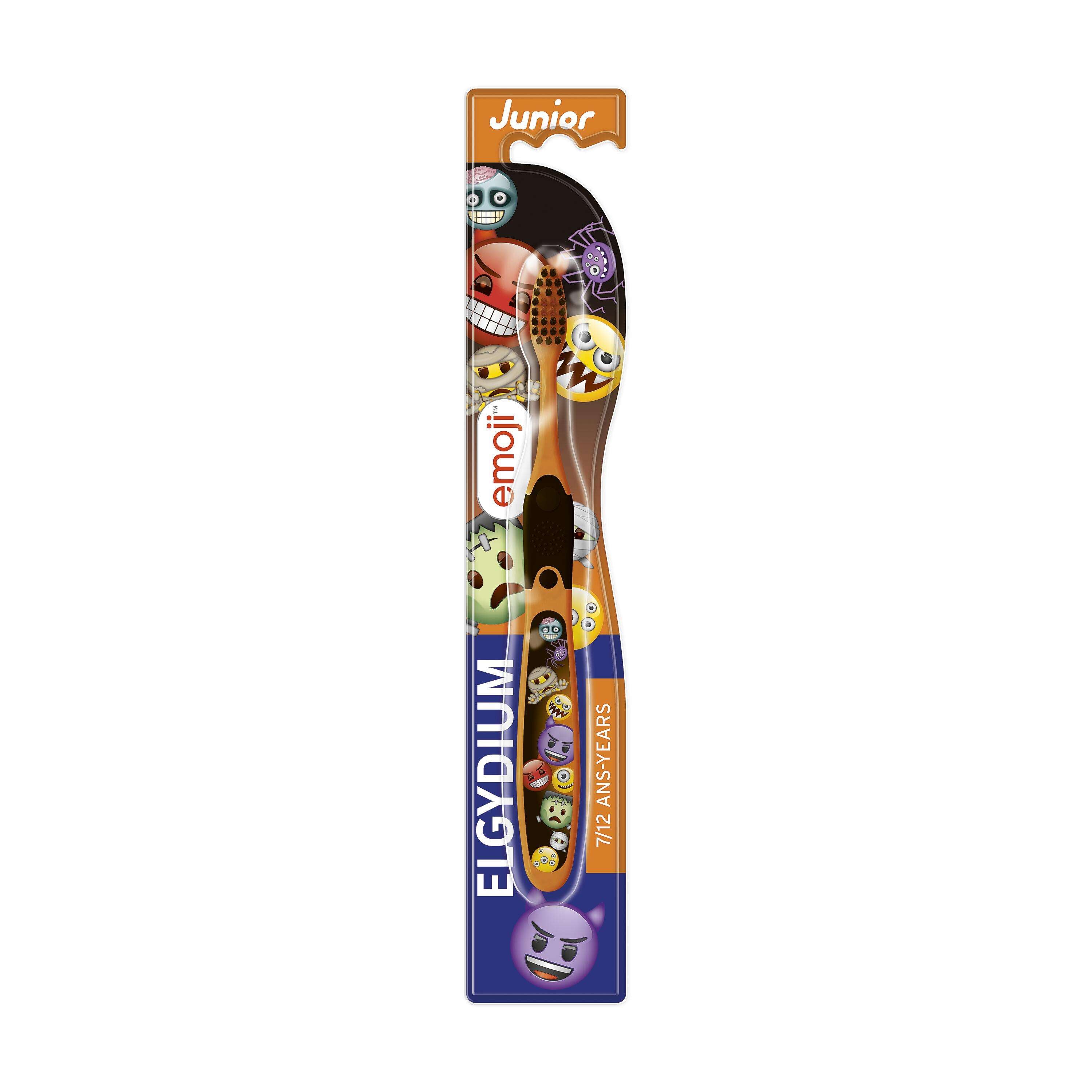 Elgydium Escova de Dentes Junior Emoji Monster (Edição Limitada) dos 7 aos 12 anos