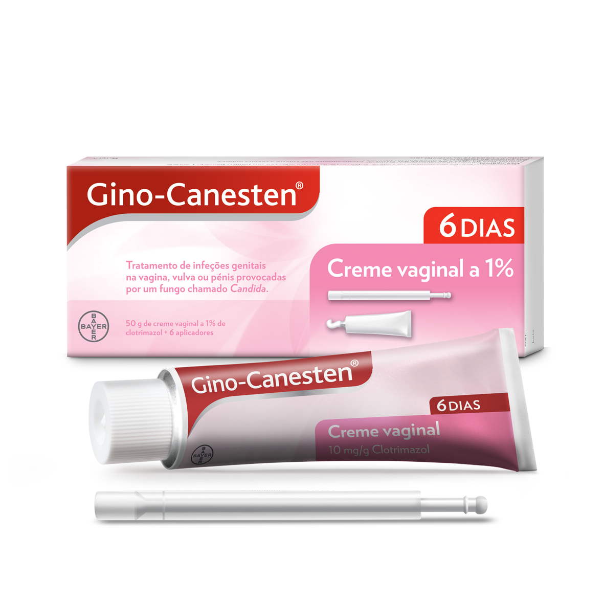 Gino-Canesten, 10 mg/g creme vaginal aplicador - 50g