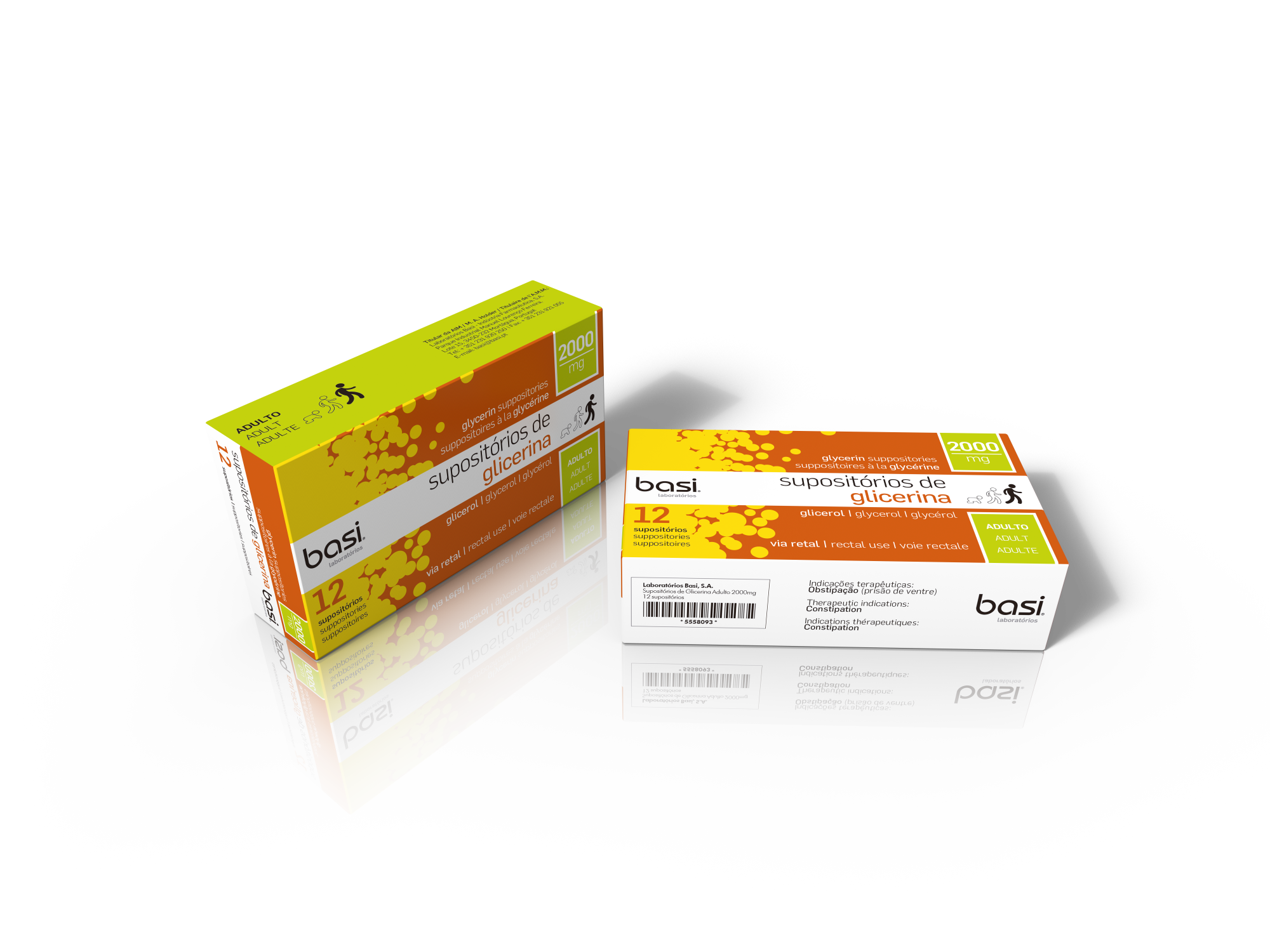 SUPOSITORIOS DE GLICERINA ADULTO, 2000 MG X 12 SUP GLICEROL