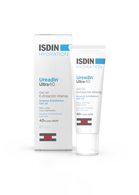 ISDIN Ureadin Ultra40 Gel Oil 30ml- Gel esfoliante para pés com 40% de ureia. Indicado para a pele e unhas espessas.