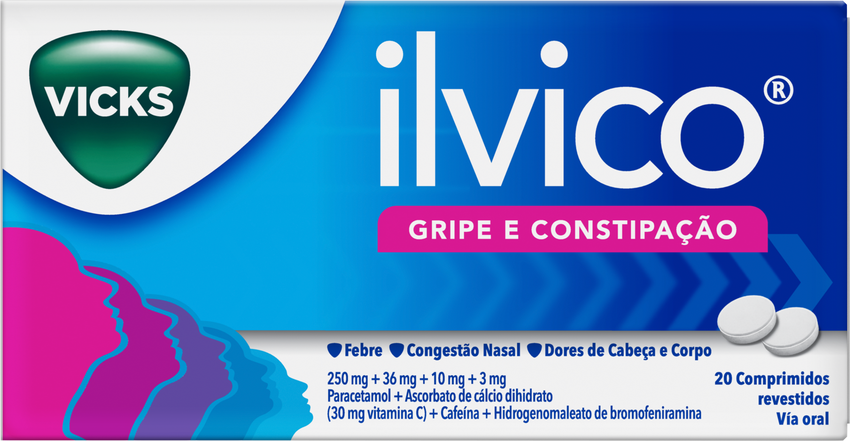 Ilvico, 250/3/10/36 mg x 20 comp ver