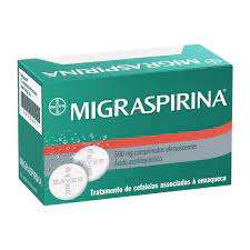 MIGRASPIRINA, 500 MG X 12 COMP EFERV ACETILSALICILICO (ACIDO)