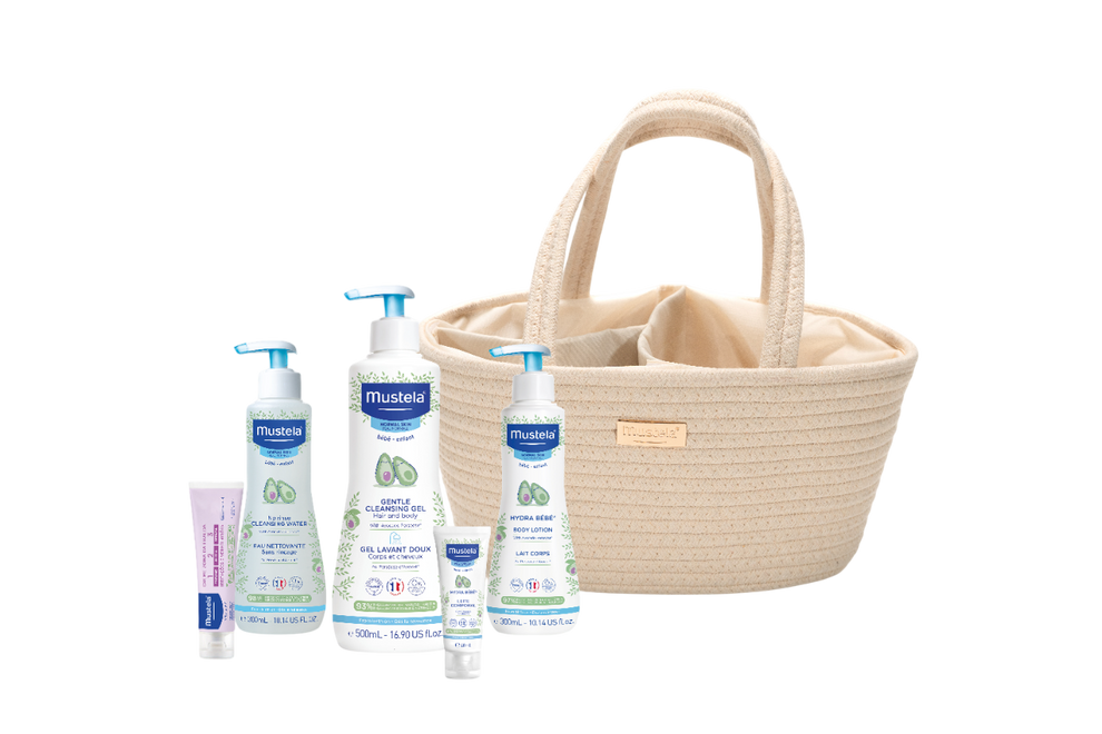 Mustela Kit Cesta Essenciais Bebé Bege