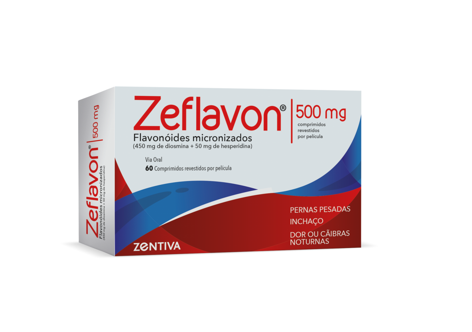 Zeflavon , 500 mg Blister 60 Unidade(s) Comp revest pelic