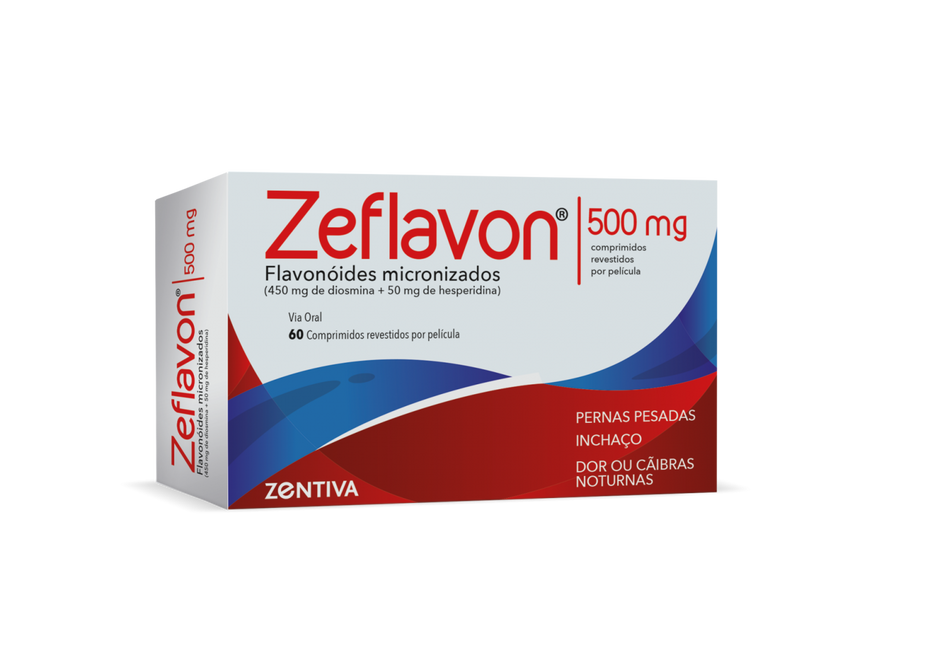 Zeflavon , 500 mg Blister 60 Unidade(s) Comp revest pelic