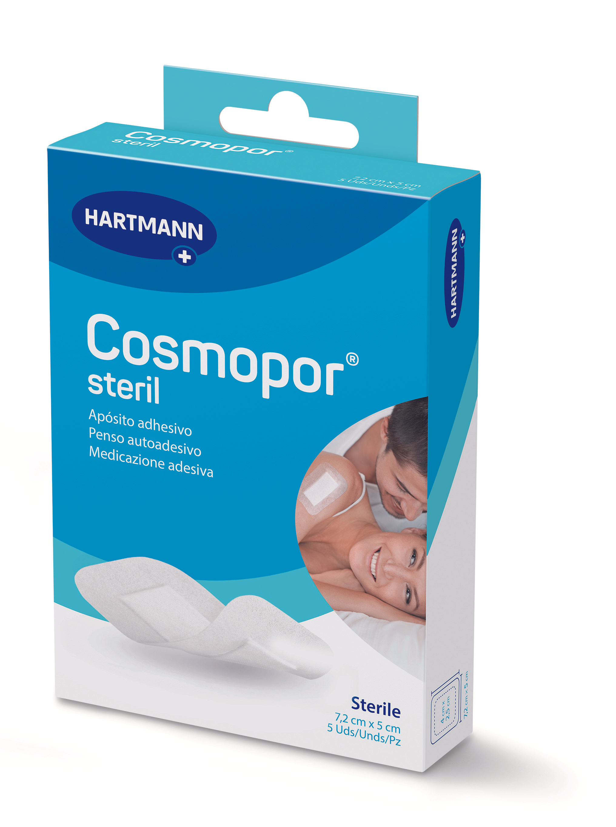 COSMOPOR STERIL PENSO 7,2CMX5CM X5