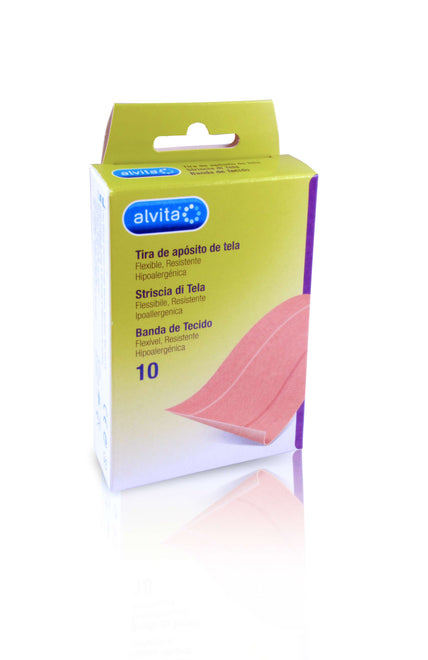 Alvita Bandas de Tecido 100mm x 60mm 10 Unidades