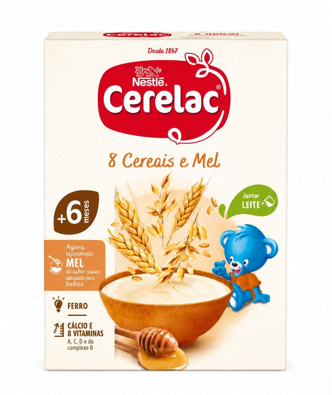 Cerelac Farinha 8 Cereais e Mel Não Láctea +6M 250g